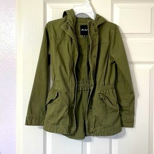 girls hunter green light jacket
